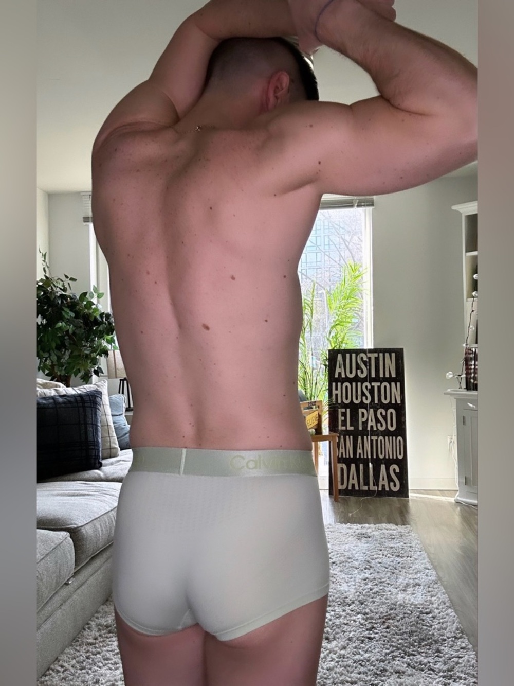 Calvin Klein | Microfiber Tech Low Rise Trunk in Lime Cream (Small) - Picture 14 of 15